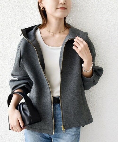 SHIPS / シップス パーカー | 【WEB限定】〈手洗い可能〉ダンボール ダブルジップ フーディー 2 | 詳細5