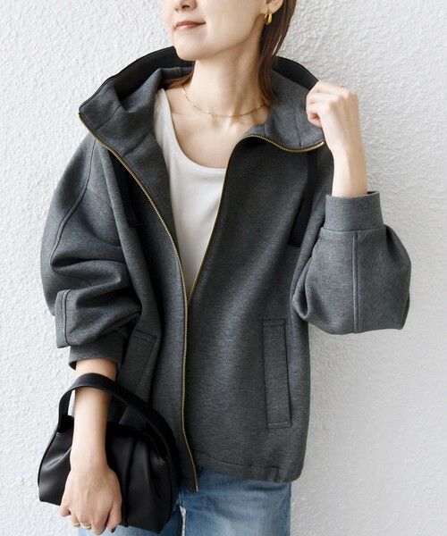 SHIPS / シップス パーカー | 【WEB限定】〈手洗い可能〉ダンボール ダブルジップ フーディー 2 | 詳細6