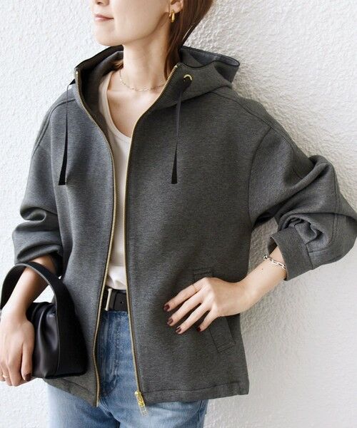 SHIPS / シップス パーカー | 【WEB限定】〈手洗い可能〉ダンボール ダブルジップ フーディー 2 | 詳細7