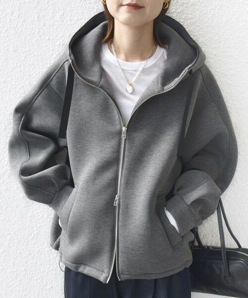 SHIPS / シップス パーカー | 【WEB限定】〈手洗い可能〉ダンボール ダブルジップ フーディー 3 | 詳細22