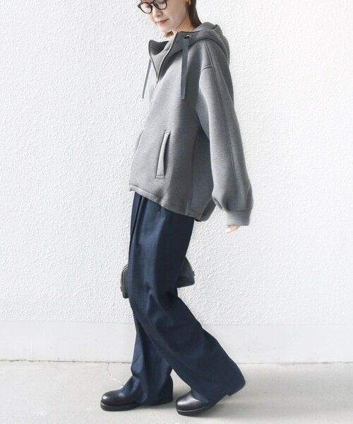 SHIPS / シップス パーカー | 【WEB限定】〈手洗い可能〉ダンボール ダブルジップ フーディー 3 | 詳細15