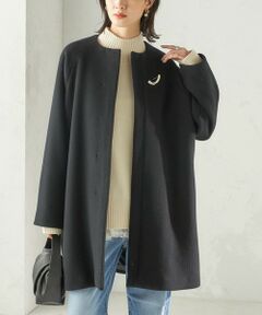 SHIPS / シップス その他アウター | Pure SUPER100 ノーカラー コート