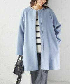 SHIPS / シップス その他アウター | Pure SUPER100 ノーカラー コート