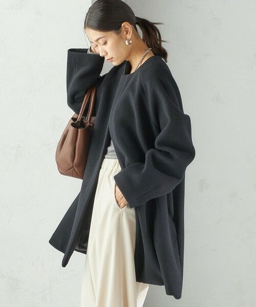 SHIPS / シップス その他アウター | Pure SUPER100 ノーカラー コート | 詳細12