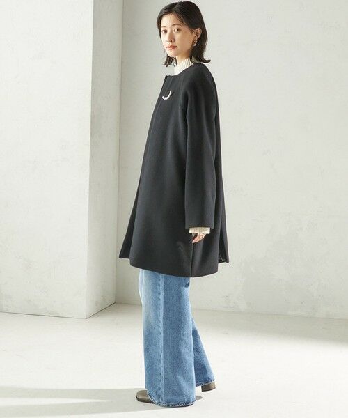 SHIPS / シップス その他アウター | Pure SUPER100 ノーカラー コート | 詳細2