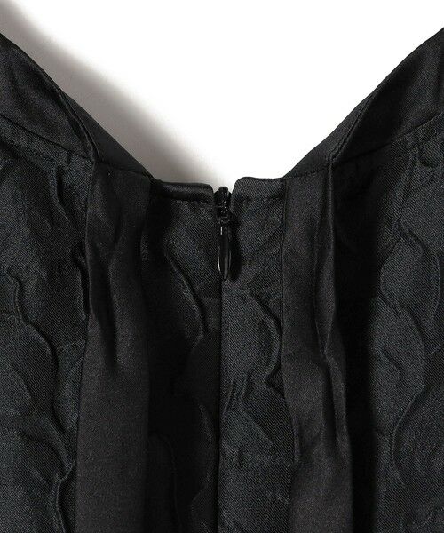 SHIPS / シップス ロング・マキシ丈ワンピース | 〈手洗い可能〉膨れ ジャカード バックタイ フレア ワンピース | 詳細14