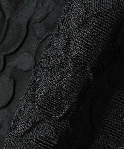 SHIPS / シップス ロング・マキシ丈ワンピース | 〈手洗い可能〉膨れ ジャカード バックタイ フレア ワンピース | 詳細15