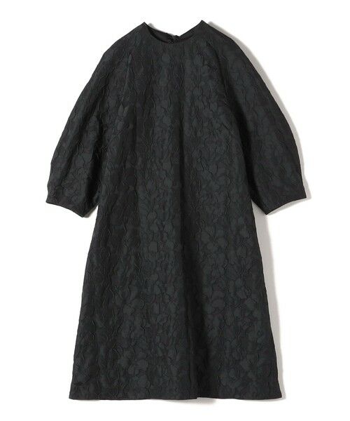 SHIPS / シップス ロング・マキシ丈ワンピース | 〈手洗い可能〉膨れ ジャカード バックタイ フレア ワンピース | 詳細5