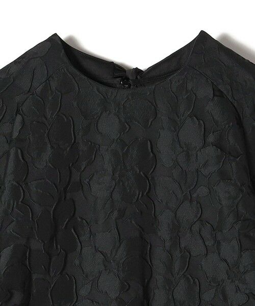 SHIPS / シップス ロング・マキシ丈ワンピース | 〈手洗い可能〉膨れ ジャカード バックタイ フレア ワンピース | 詳細9