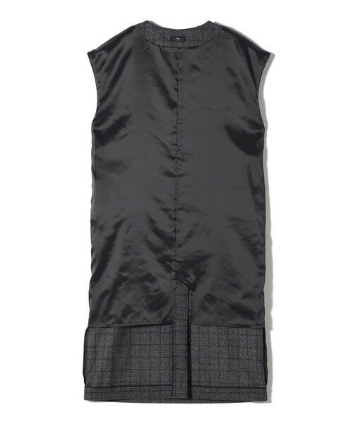 SHIPS / シップス ロング・マキシ丈ワンピース | SHIPS Primary Navy Label:〈手洗い可能〉チェック / 無地 スキッパー ワンピース | 詳細4