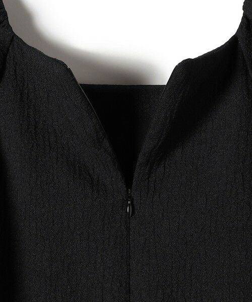 SHIPS / シップス ミニ丈・ひざ丈ワンピース | troisiemeCHACO:〈手洗い可能〉ジャカード パフ スリーブ（セレモニー対応可） | 詳細13