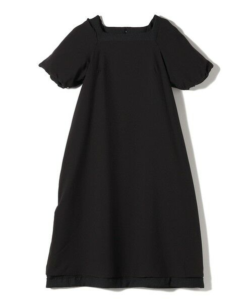 SHIPS / シップス ミニ丈・ひざ丈ワンピース | troisiemeCHACO:〈手洗い可能〉ジャカード パフ スリーブ（セレモニー対応可） | 詳細9