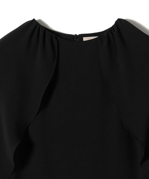 SHIPS / シップス ロング・マキシ丈ワンピース | troisiemeCHACO:〈手洗い可能〉ジョーゼット ケープ ワンピース（セレモニー対応可） | 詳細12