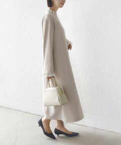 SHIPS / シップス ロング・マキシ丈ワンピース | 【SHIPS別注】troisiemeCHACO:〈手洗い可能〉フリル レース ワンピース（セレモニー対応可）