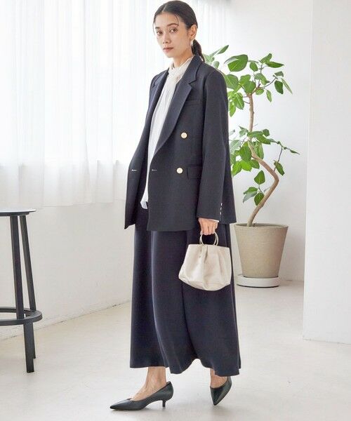 SHIPS / シップス ロング・マキシ丈ワンピース | little black: リュクス エア ノースリーブ フレア ロング ワンピース（セレモニー対応可） | 詳細13