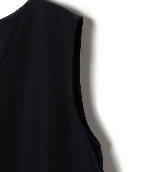 SHIPS / シップス ロング・マキシ丈ワンピース | little black: リュクス エア ノースリーブ フレア ロング ワンピース（セレモニー対応可） | 詳細19