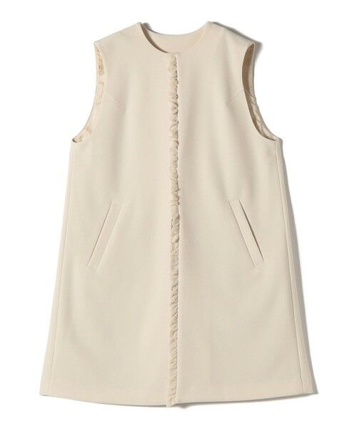 SHIPS / シップス ベスト | 【SHIPS別注】kaene:〈洗濯機可能〉ダンボール フリル ロング ジレ（セレモニー対応可） | 詳細8
