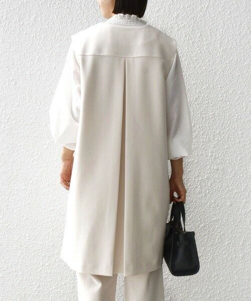 SHIPS / シップス ベスト | 【SHIPS別注】kaene:〈洗濯機可能〉ダンボール フリル ロング ジレ（セレモニー対応可） | 詳細3