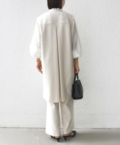 SHIPS / シップス ベスト | 【SHIPS別注】kaene:〈洗濯機可能〉ダンボール フリル ロング ジレ（セレモニー対応可） | 詳細6