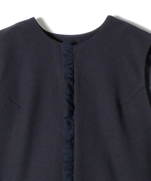 SHIPS / シップス ベスト | 【SHIPS別注】kaene:〈洗濯機可能〉ダンボール フリル ロング ジレ（セレモニー対応可） | 詳細23