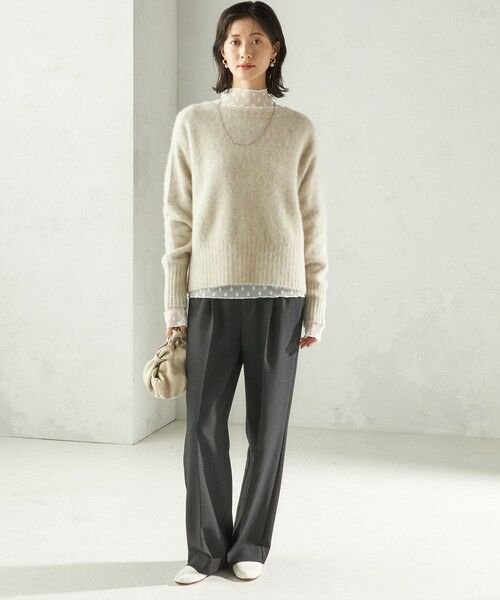 SHIPS / シップス ニット・セーター | 【一部WEB限定】〈手洗い可能〉フォックス クルーネック ニット プルオーバー | 詳細1