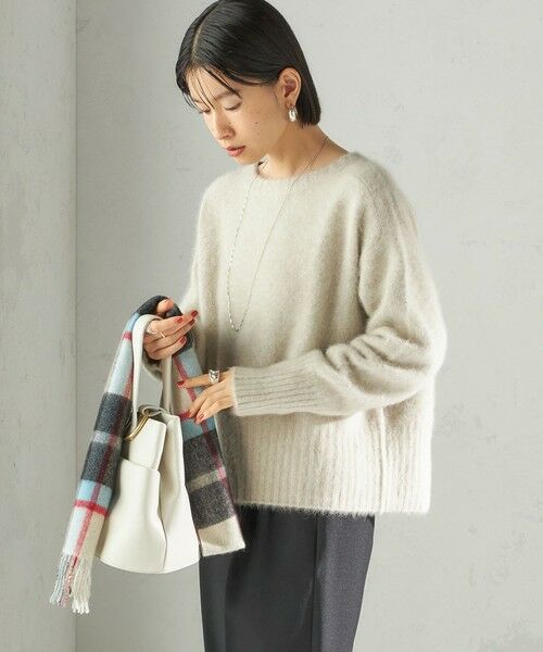 SHIPS / シップス ニット・セーター | 【一部WEB限定】〈手洗い可能〉フォックス クルーネック ニット プルオーバー | 詳細20