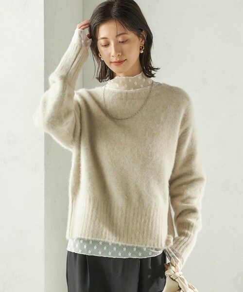 SHIPS / シップス ニット・セーター | 【一部WEB限定】〈手洗い可能〉フォックス クルーネック ニット プルオーバー | 詳細3