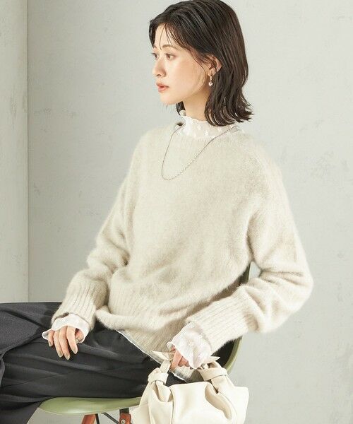 SHIPS / シップス ニット・セーター | 【一部WEB限定】〈手洗い可能〉フォックス クルーネック ニット プルオーバー | 詳細4