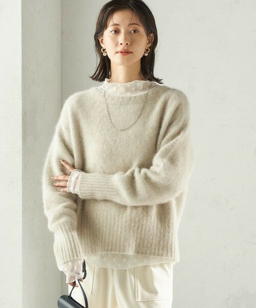 SHIPS / シップス ニット・セーター | 【一部WEB限定】〈手洗い可能〉フォックス クルーネック ニット プルオーバー | 詳細8