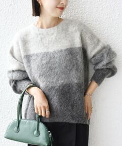SHIPS / シップス ニット・セーター | 【WEB限定】〈手洗い可能〉モヘヤ混 グラデーション ニット プルオーバー