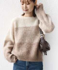 SHIPS / シップス ニット・セーター | 【WEB限定】〈手洗い可能〉モヘヤ混 グラデーション ニット プルオーバー