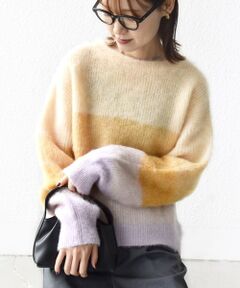 SHIPS / シップス ニット・セーター | 【WEB限定】〈手洗い可能〉モヘヤ混 グラデーション ニット プルオーバー