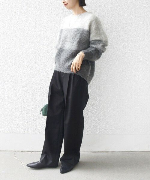 SHIPS / シップス ニット・セーター | 【WEB限定】〈手洗い可能〉モヘヤ混 グラデーション ニット プルオーバー | 詳細2