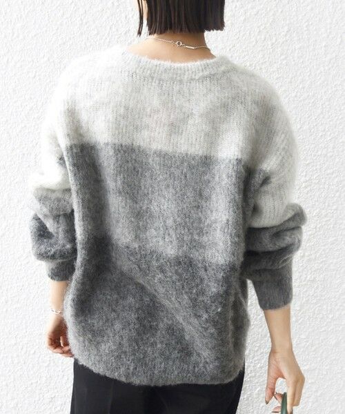 SHIPS / シップス ニット・セーター | 【WEB限定】〈手洗い可能〉モヘヤ混 グラデーション ニット プルオーバー | 詳細7