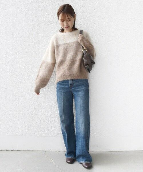 SHIPS / シップス ニット・セーター | 【WEB限定】〈手洗い可能〉モヘヤ混 グラデーション ニット プルオーバー | 詳細11