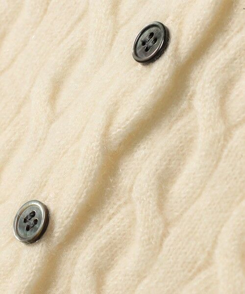 SHIPS / シップス カーディガン・ボレロ | カシミヤ 細 ケーブル クルーネック カーディガン | 詳細13