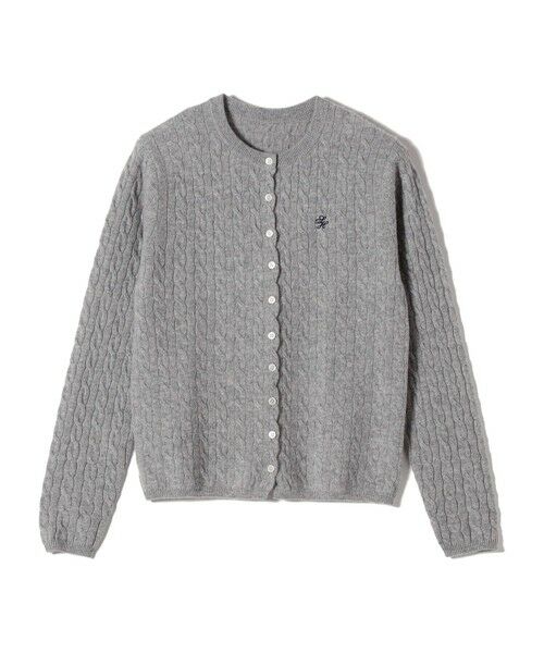 SHIPS / シップス カーディガン・ボレロ | カシミヤ 細 ケーブル クルーネック カーディガン | 詳細22