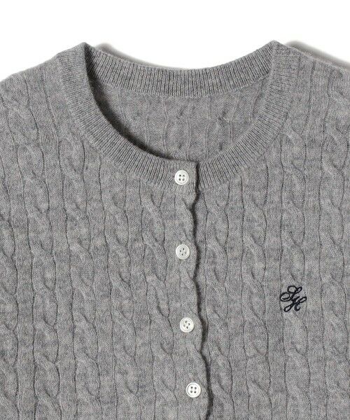 SHIPS / シップス カーディガン・ボレロ | カシミヤ 細 ケーブル クルーネック カーディガン | 詳細24