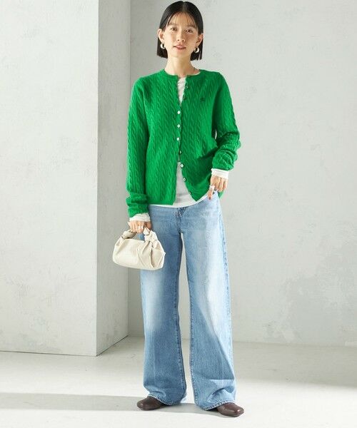 SHIPS / シップス カーディガン・ボレロ | カシミヤ 細 ケーブル クルーネック カーディガン | 詳細27