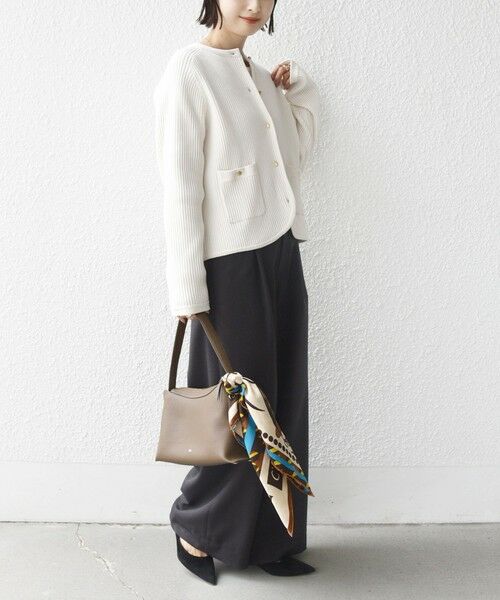 SHIPS / シップス カーディガン・ボレロ | 〈手洗い可能〉モール リブ クルーネック カーディガン | 詳細12