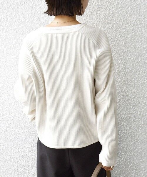 SHIPS / シップス カーディガン・ボレロ | 〈手洗い可能〉モール リブ クルーネック カーディガン | 詳細14