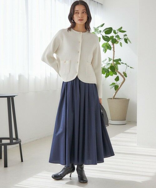 SHIPS / シップス カーディガン・ボレロ | 〈手洗い可能〉モール リブ クルーネック カーディガン | 詳細4