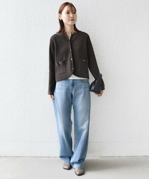 SHIPS / シップス カーディガン・ボレロ | 〈手洗い可能〉モール リブ クルーネック カーディガン | 詳細27