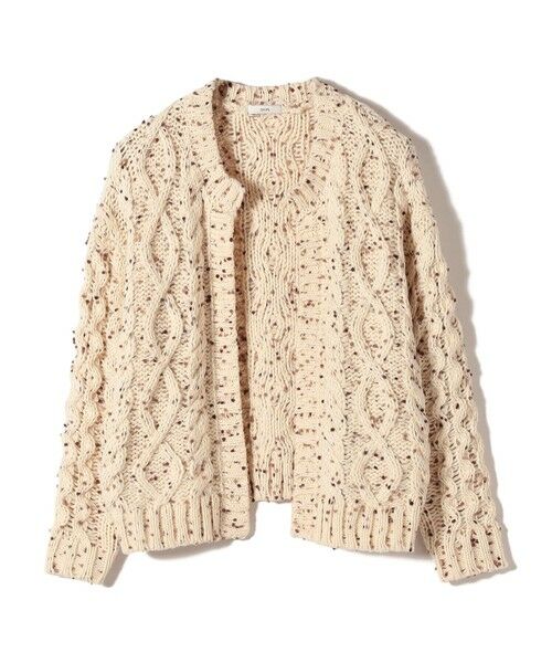 SHIPS / シップス カーディガン・ボレロ | 【WEB限定】〈手洗い可能〉ネップヤーン ケーブル ニット カーディガン | 詳細9