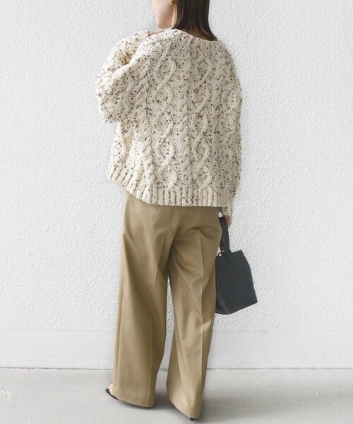 SHIPS / シップス カーディガン・ボレロ | 【WEB限定】〈手洗い可能〉ネップヤーン ケーブル ニット カーディガン | 詳細3