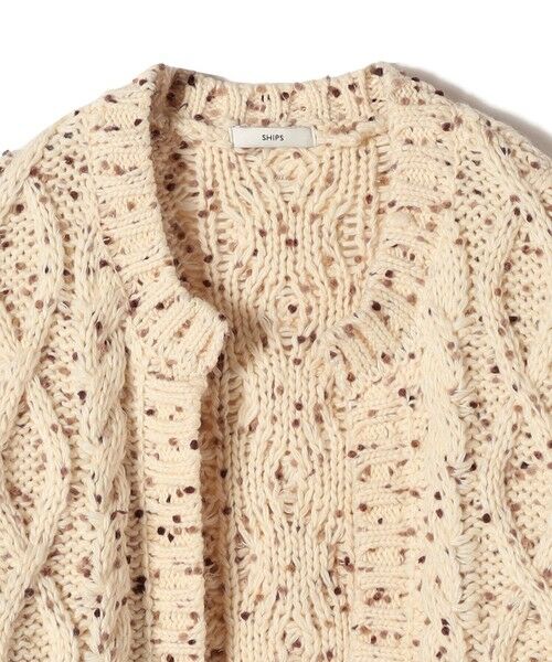 SHIPS / シップス カーディガン・ボレロ | 【WEB限定】〈手洗い可能〉ネップヤーン ケーブル ニット カーディガン | 詳細11