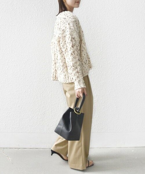 SHIPS / シップス カーディガン・ボレロ | 【WEB限定】〈手洗い可能〉ネップヤーン ケーブル ニット カーディガン | 詳細4