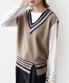 SHIPS / シップス ベスト | 【WEB限定】〈手洗い可能〉チルデン ニット ベスト