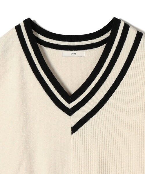 SHIPS / シップス ベスト | 【WEB限定】〈手洗い可能〉チルデン ニット ベスト | 詳細12