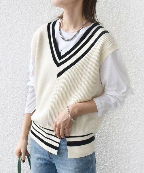 SHIPS / シップス ベスト | 【WEB限定】〈手洗い可能〉チルデン ニット ベスト | 詳細6